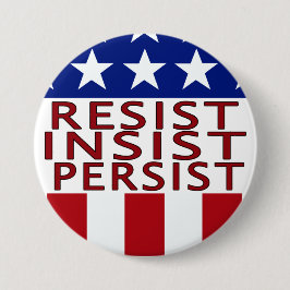 Chapa Redonda De 7 Cm Resista Insist Persist Large Button