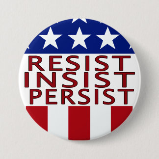 Chapa Redonda De 7 Cm Resista Insist Persist Large Button