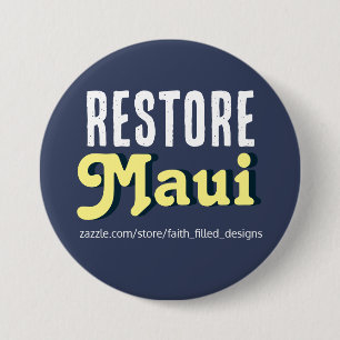 Chapa Redonda De 7 Cm Restaurar Maui