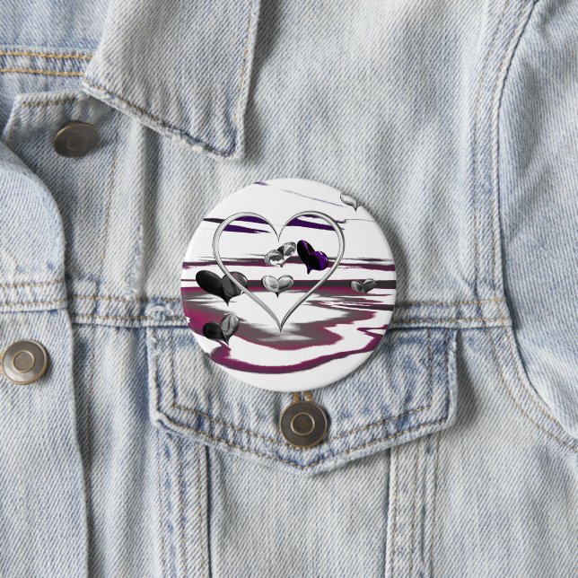 Chapa Redonda De 7 Cm Romance futurista (In situ)