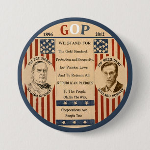 Chapa Redonda De 7 Cm Romney y McKinley