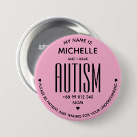 Rosa Simple Tengo Conciencia del Autismo ASD Espec