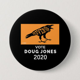 Chapa Redonda De 7 Cm Roy Moore NeverMoore Doug Jones 2020