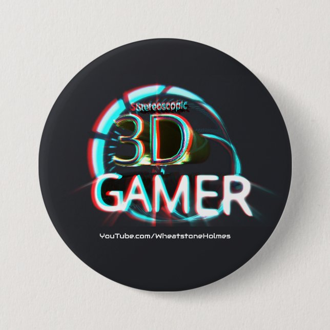 Chapa Redonda De 7 Cm S3D Gamer (Anverso)