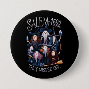 Chapa Redonda De 7 Cm Salem 1692 Perdieron Una Bruja De Halloween