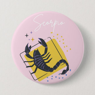 Chapa Redonda De 7 Cm Scorpio button badge