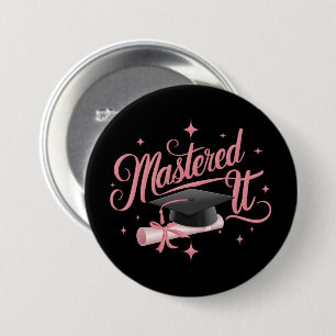 Chapa Redonda De 7 Cm Se graduó con Maestría Graduado MBA Graduación