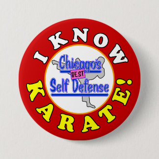 Chapa Redonda De 7 Cm "¡SÉ KARATE!" Larry Appleton Perfect Strangers