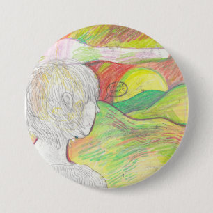 Chapa Redonda De 7 Cm Se vuelve el Pin del