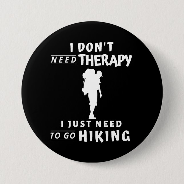 Chapa Redonda De 7 Cm Senderismo (Anverso)