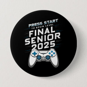 Chapa Redonda De 7 Cm Senior 2025 Promoción 2025 Jugador Videojuegos