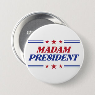 Chapa Redonda De 7 Cm Señora Presidenta Kamala Harris