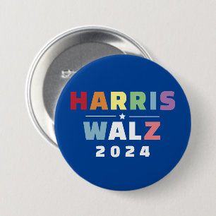 CHAPA REDONDA DE 7 CM SEÑORA PRESIDENTA KAMALA HARRIS WALZ 2024