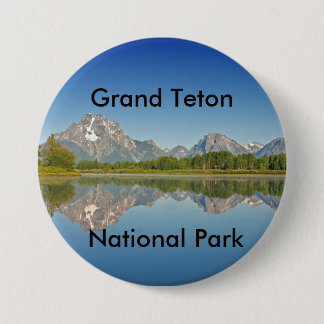 Chapa Redonda De 7 Cm Serie magnífica 10 del parque nacional de Teton