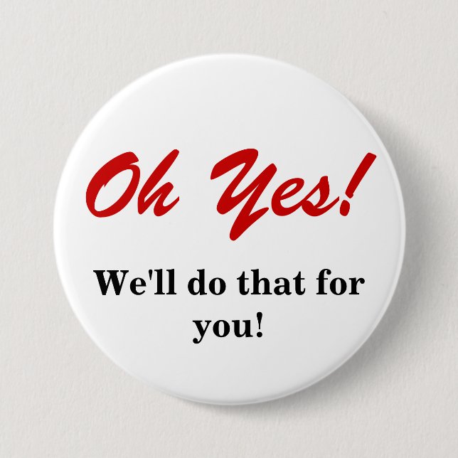 Chapa Redonda De 7 Cm Servicio de atención al cliente (Anverso)