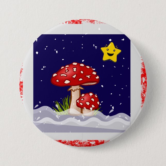 Chapa Redonda De 7 Cm setas regalo de Navidad (Anverso)