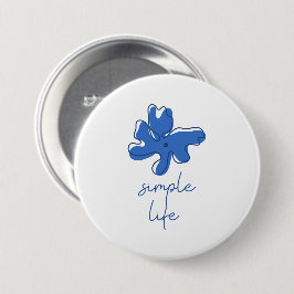 Chapa Redonda De 7 Cm Simple Life Minimalism Button