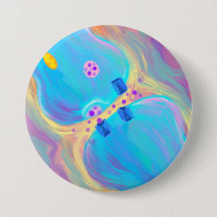 Chapa Redonda De 7 Cm Sinapsis Pastel