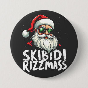 Chapa Redonda De 7 Cm Skibidi Rizzmas Navidades divertidos de jerga gene