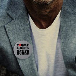 Chapa Redonda De 7 Cm Slogan de protesta anti trump