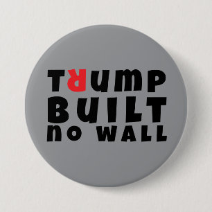 Chapa Redonda De 7 Cm Slogan de protesta anti trump