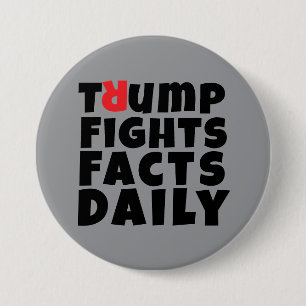 Chapa Redonda De 7 Cm Slogan de protesta anti trump
