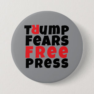 Chapa Redonda De 7 Cm Slogan de protesta anti trump