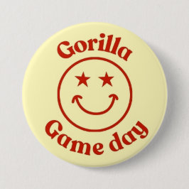 Chapa Redonda De 7 Cm Smile Gorilla Game Day