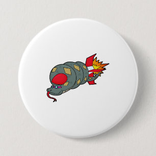 Chapa Redonda De 7 Cm Snack con Rocket