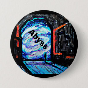 Chapa Redonda De 7 Cm Solo con el abismo brillante