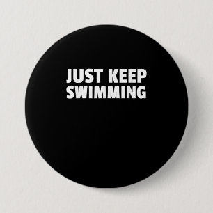 Chapa Redonda De 7 Cm Sólo Mantener El Diseño De Natación
