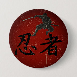 Chapa Redonda De 7 Cm Sombra del Shinobi