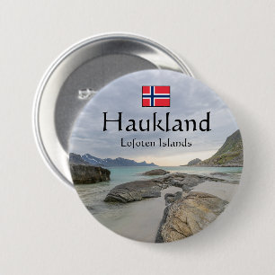 Chapa Redonda De 7 Cm Souvenir de Haukland