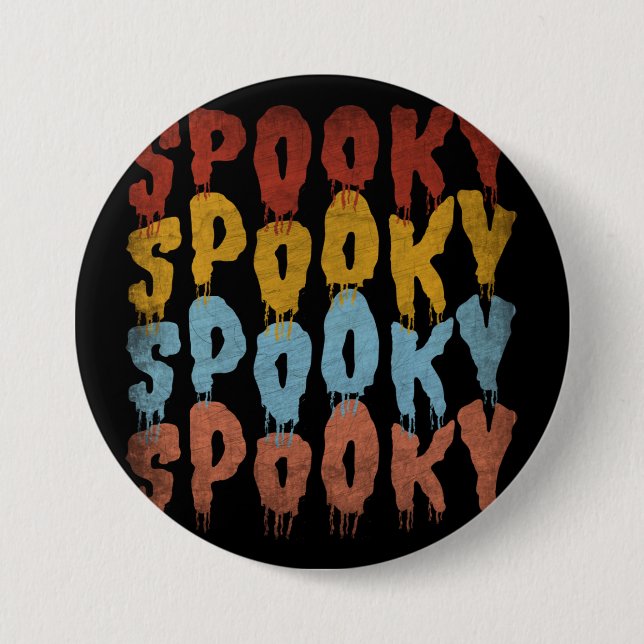 CHAPA REDONDA DE 7 CM SPOOKY SPOOKY HALLOWEEN (Anverso)