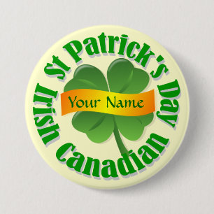 Chapa Redonda De 7 Cm St Patrick's irlandés