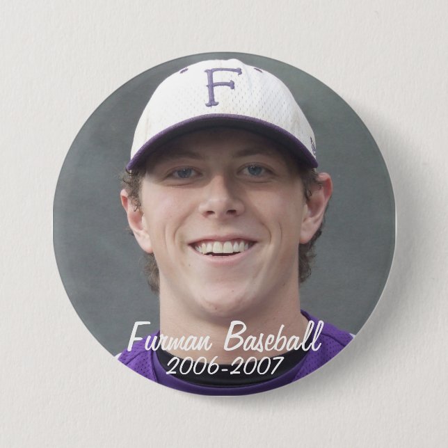 Chapa Redonda De 7 Cm StembridgeW2007Mug, Furman Baseball, 2006-2007 (Anverso)