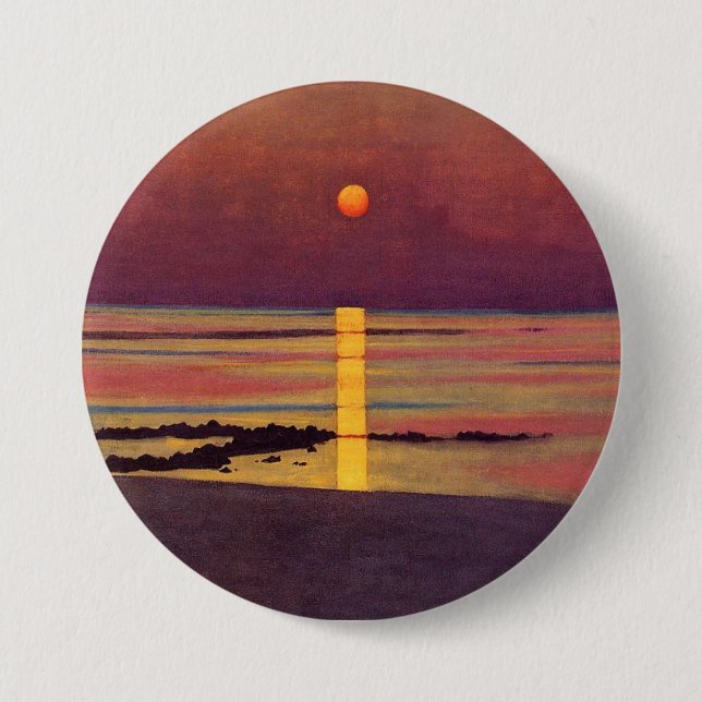 Chapa Redonda De 7 Cm Sunset (por Félix Vallotton) (Anverso)