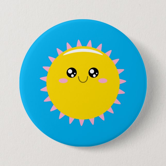 Chapa Redonda De 7 Cm Sunshine (Anverso)