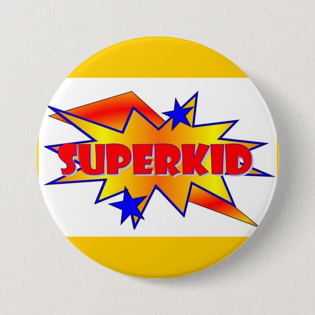 Chapa Redonda De 7 Cm Superkid (Anverso)