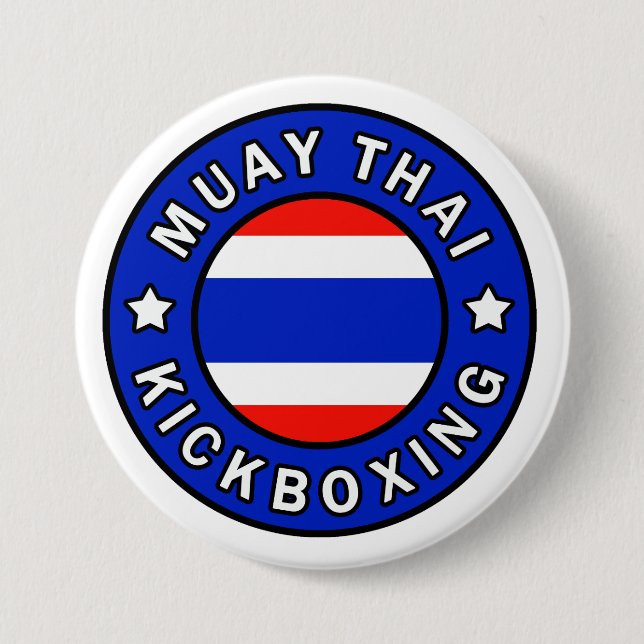 Chapa Redonda De 7 Cm Tailandés de Muay (Anverso)