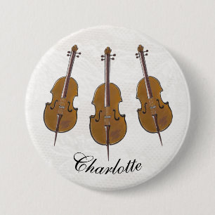 Chapa Redonda De 7 Cm Tarjeta personalizada Cello