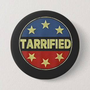 Chapa Redonda De 7 Cm Tarrfied Anit Trump Patriótico Americano