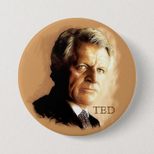 Chapa Redonda De 7 Cm Ted Kennedy