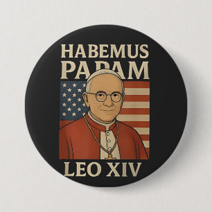 Chapa Redonda De 7 Cm Tenemos un papa Papa León XIV Iglesia Cristiana 