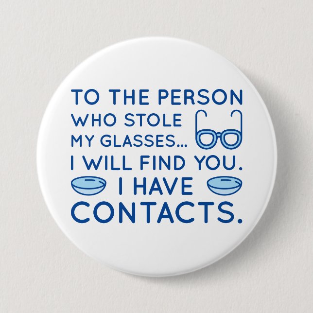 Chapa Redonda De 7 Cm Tengo Contactos (Anverso)