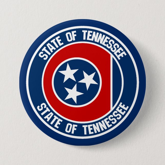 Chapa Redonda De 7 Cm Tennessee Round Emblem (Anverso)