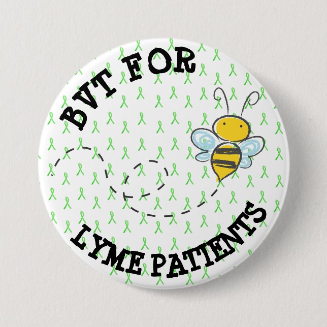 Chapa Redonda De 7 Cm Terapia BVT para pacientes con Lyme (Anverso)