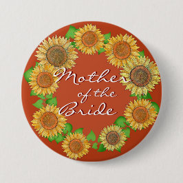 Chapa Redonda De 7 Cm Terracota rústica giratoria madre de la novia