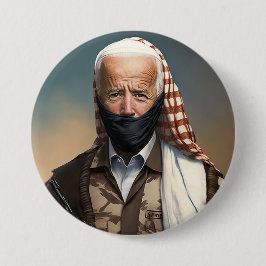 Chapa Redonda De 7 Cm Terrorista Joe Biden
