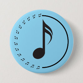 Chapa Redonda De 7 Cm The Music Hub Button